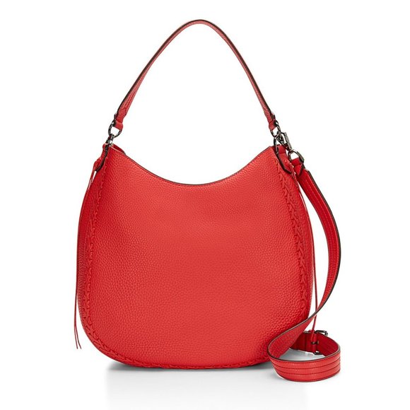 Rebecca Minkoff Handbags - Rebecca Minkoff | Unlined Convertible Hobo w/ Whipstitch in Blood Orange (Red)